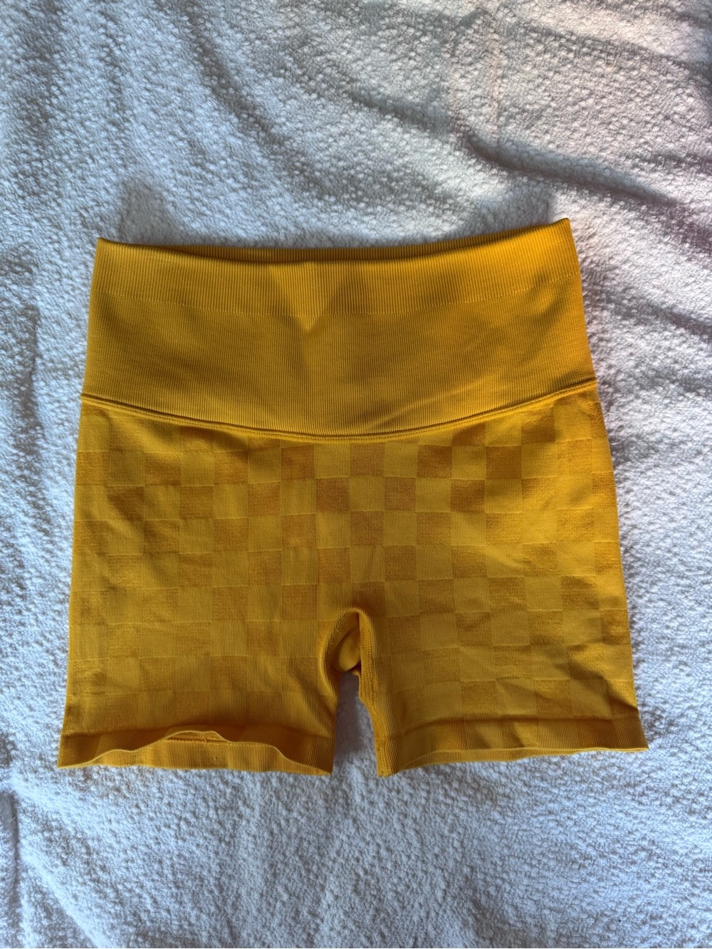 JoyLab Yellow High-Rise Seamless Bike Shorts